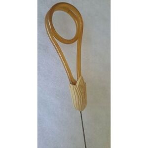 Antique Celluloid Hat Pin 1920s Art Deco 9"